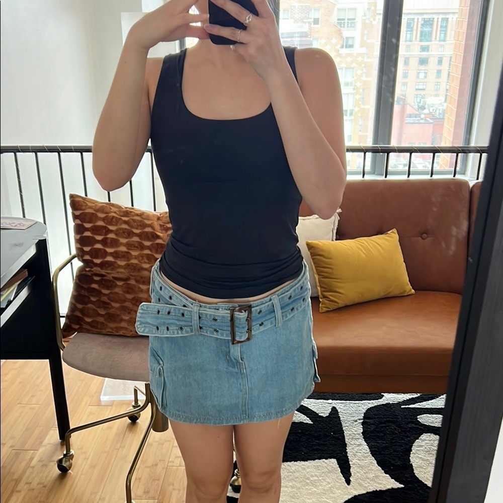 Denim Mini Skirt